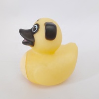 Mini canards en vinyle personnalisés Jouet de bain en forme de chien en plastique PVC pour la douche de bébé