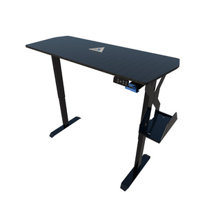 Sunshine Nordic Modern PC Gaming <strong>Desk</strong> with Height Adjustable Office Computer <strong>Desk</strong> Aluminum Surface Eco-Friendly <strong>Shelf</strong> Desktop - Product Image 2
