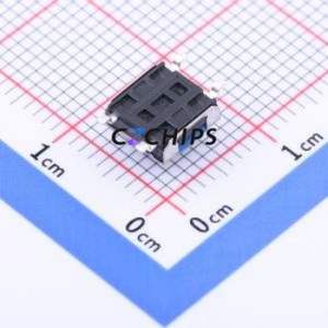 YTS-E006-1C Tactile Switch SMD Switch Single Pole Single Throw Round Button 1.6N Vertical Mount - Product Image 2