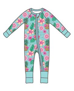 Qingli ODM Custom Factory Printed Pajamas for Kids Summer Romper for Boys and Girls Bamboo Knitted Jumpsuit - Product Image 2