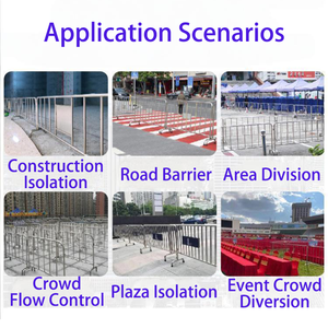 से प्रमाणित आईएसओ कारखाने प्रत्यक्ष आपूर्तिकर्ता पोर्टेबल कार्यक्रम सुरक्षा बाड़ के लिए भीड़ नियंत्रण बाधा - Product Image 2