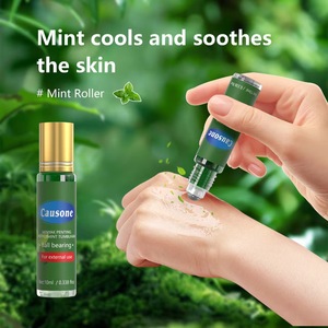น้ำมันหอมระเหยเปปเปอร์มินต์แบบลูกกลิ้ง บรรเทาอาการระคายเคืองผิว สดชื่นใจ ป้องกันแมลงกัดต่อย บรรเทาอาการคัน ปวดหัว อาการเมารถ - Product Image 5