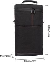 Sac isotherme personnalisé pour 2 bouteilles de vin avec doublure en aluminium plus épaisse pour les voyages, les fêtes, les pique-niques et les restaurants