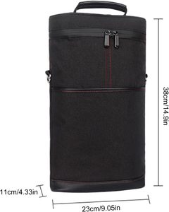 Sac isotherme personnalisé pour 2 bouteilles <span class=keywords><strong>de</strong></span> vin avec doublure en aluminium plus épaisse pour les voyages, les fêtes, les pique-niques et les restaurants - Product Image 6