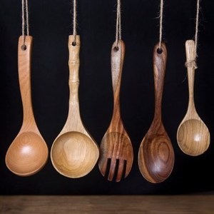 ชุดทัพพีตักซุปทำจากไม้ด้ามยาวพิเศษเครื่องใช้ในครัวสำหรับใช้ในบ้านและเชิงพาณิชย์ - Product Image 5