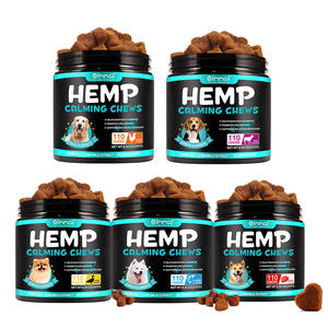 Oimmal 110 Mastiga Suave Dog <span class=keywords><strong>Hemp</strong></span> Calma Suporte Mastiga Snacks Suplemento Pet Food Calming Treats para Cães Separação Ansiedade Alívio - Product Image 1