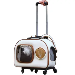 Factory Goods In Stock Hoopet Outdoor Trolley Case Pet Dog Cat Bag Backpack Carrier