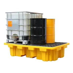 Eco-Friendly Chemical Spill Bund Oil Tank Spill Tray IBC Drum Spill Contain Pallet