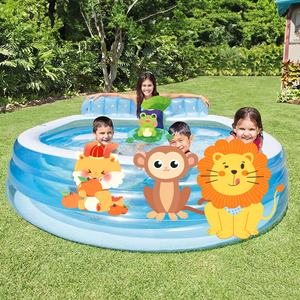 INTEX 57190 <span class=keywords><strong>Piscina</strong></span> Gonfiabile Familiare in PVC <span class=keywords><strong>con</strong></span> <span class=keywords><strong>Sedute</strong></span> e Portabicchieri Integrati per Bambini e Adulti - Product Image 6