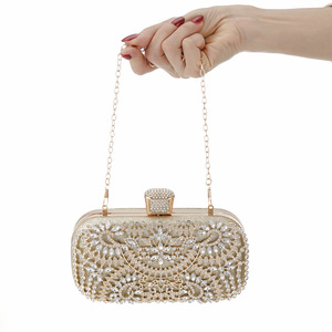 Sac à main pour femme 2026 style européen et américain, pochette de soirée ornée de strass pour fêtes et tenues habillées - Product Image 3