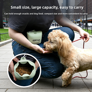 Bolsa de Premios para Entrenamiento de Perros, Manos Libres, de Silicona, con Clip para Cinturón, Bolsa para Golosinas, Libre de BPA, para Caminar y Viajar, OEM - Product Image 3