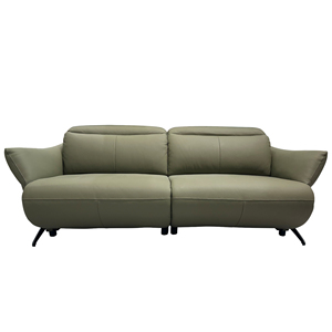 Ensemble de canapés en cuir moderne et luxueux, <span class=keywords><strong>2</strong></span> <span class=keywords><strong>places</strong></span>, fauteuil inclinable électrique ergonomique avec mécanisme d'appui-tête - Product Image 2