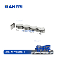 Piston MANERI avec segments pour Mercedes Benz 278 V8 4.7 5.5 OE A2780301317 278 0302317 A1570300117 Std 025 050