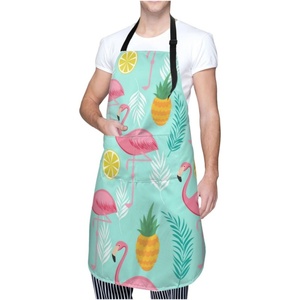 Tablier de cuisine unisexe pour femmes et hommes, avec poches, motif blé et pain, col réglable, respirant, protection anti-UV - Product Image 4