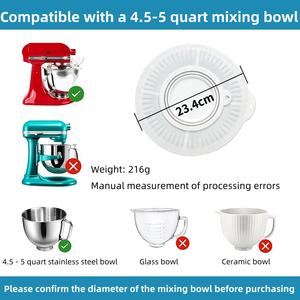 Revêtements en silicone pour batteur <span class=keywords><strong>KitchenAid</strong></span> à tête inclinable 4,5-5 Qt, 3 pièces, écologiques, compatibles lave-vaisselle - Product Image 5