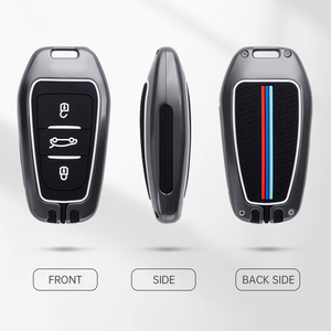 Étui à clés en métal avec logo de voiture en alliage de zinc pour Peugeot 3008 308 408 407 5008 pour Citroën C1 C2 <span class=keywords><strong>C3</strong></span> C4 C5 DS3 DS4 DS5 DS6 Accessoires - Product Image 5