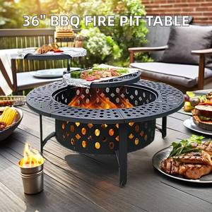 NB favour 36-inch đôi lử<span class=keywords><strong>a</strong></span> <span class=keywords><strong>Pit</strong></span> corten thép ngoài trời Patio BBQ gỗ-đốt nấu ăn cho cắm trại vườn sử dụng trong nhà củi - Product Image 3
