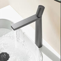 Robinet de salle de bain en laiton massif, mitigeur de lavabo monocommande à poser pour projets hôteliers et d'appartements en gros