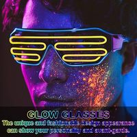 Lunettes LED clignotantes bicolores à déclenchement, accessoire durable pour Halloween, mariage, Noël, avec 2 piles AA, accessoires de fête, nouveauté