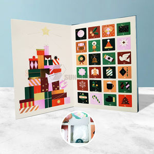 Boîte <span class=keywords><strong>de</strong></span> <span class=keywords><strong>calendrier</strong></span> <span class=keywords><strong>de</strong></span> <span class=keywords><strong>l</strong></span>'<span class=keywords><strong>avent</strong></span> <span class=keywords><strong>de</strong></span> Noë<span class=keywords><strong>l</strong></span> personnalisée <span class=keywords><strong>de</strong></span> 24 jours DIY cadeau surprise aveugle compte à rebours <span class=keywords><strong>de</strong></span> vacances gaufrage matériaux recyclés Vente en gros - Product Image 2