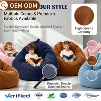 Prix compétitif direct fabricant : Pouf moderne compressé et confortable pour enfants, canapé paresseux pour salon domestique