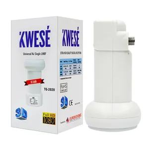 Kwese TG-2020 לווין טלוויזיה חדש מקלט ku פלט יחיד inverto שחור אולטרה lnb יחיד