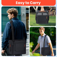 Étui de rangement portable pour station d'alimentation avec fermeture éclair et en polyester pour Jackery 1000 V2, idéal pour une utilisation en extérieur