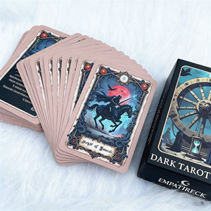 Carte dei Tarocchi Personalizzate Scuro Tono Scuro, Mazzo Unico per Collezionisti, Stampa Oro di Alta Qualità su Carta Offset, Set di Carte dei Tarocchi con Scatola - Product Image 2