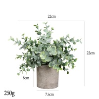 Mini plantes artificielles réalistes en pot avec pots pour la décoration de la maison, du bureau et des tables