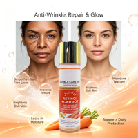 Double Soin 4-en-1 Rétinol Carotte Vitamine E Huile Fraîche 200ml SPF50+ Anti-rides Réparation Naturelle Éclaircissant Correcteur Cutané Tous Types de Peau