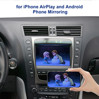 Exploter GPS sans fil Android Auto CarPlay MirrorLink/AirPlay pour Toyota Lexus LX570 LS460 ES GS 2006-2008 LVDS CE