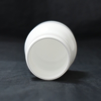 Bouteille en plastique HDPE blanche de 70 ml pour pilules, comprimés, capsules, vitamines, bouteille vide avec bouchon à vis, logo et couleur personnalisés de haute qualité