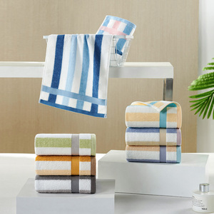 Toallas Antibacterianas para Niños, 100% Algodón, 25x50 cm, Rectangulares a Rayas, para Uso Doméstico - Product Image 1