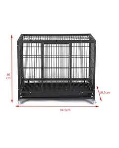 Toptan katlanabilir katlanabilir <span class=keywords><strong>Metal</strong></span> Kennels nefes çelik köpek sandık hayvan desen örgü istiflenebilir küçük büyük köpek kafesleri evcil - Product Image 3