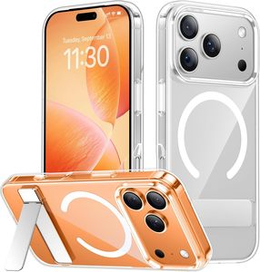 Nuova Custodia per Cellulare Trasparente Antiurto Impermeabile Antigraffio con Supporto <span class=keywords><strong>a</strong></span> 45 Gradi in Materiale TPU+PC Magnetico per 17 - Product Image 1