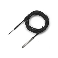 IP68 NTC Thermistor Stainless Steel Groove Waterproof Temperature Probe 5K 10K 50K 100K Accuracy 1% -50C-150C