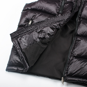 Invierno logotipo personalizado bordado ropa de trabajo al aire libre impermeable de nailon sin mangas abajo <span class=keywords><strong>acolchado</strong></span> para <span class=keywords><strong>hombre</strong></span> <span class=keywords><strong>chaleco</strong></span> <span class=keywords><strong>acolchado</strong></span> - Product Image 3