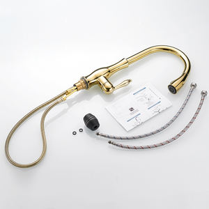 真ちゅう製キッチン蛇口2 in1プルアウトスプレースイベル360度ミキサーウォータータップシングルホールシングルハンドルgrifo de cocina - Product Image 6