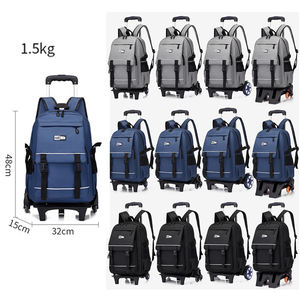 Sac à dos scolaire à roulettes personnalisable pour étudiants, sac à dos à roulettes détachable, sac à dos scolaire à roulettes, sacs à dos pour enfants - Product Image 5