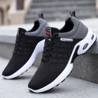 Chaussures de sport pour hommes en toile respirante et légère, idéales pour la marche et la course, avec fonction lumineuse – Offre spéciale