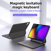 Pabrik Drop Shipping Langsung untuk Xiaomi Poco Pad X1 / Pad 8 / 8 Pro Keyboard Nirkabel Magnetik Mengambang dengan Casing Tablet Kulit