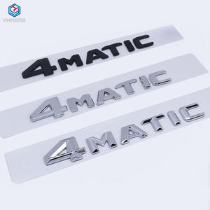 Autocollant d'emblème de badge de pare-chocs arrière de <span class=keywords><strong>voiture</strong></span> de luxe 3D ABS 4MATIC Logo pour <span class=keywords><strong>Mercedes</strong></span> pour W246/W204-213/GLB 1 an - Product Image 1