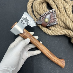 New YF Industrial Grade Dragon Pattern Mountain Camping Fishing Survival Home Collection Gift Small Hand Rose <strong>Wood</strong> 5Cr13Mov <strong>Axe</strong> - Product Image 6