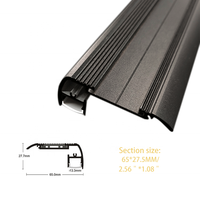 Profil en bande de haute qualité OEM extrusions de logement en aluminium profilé en aluminium encastré à LED pour escalier
