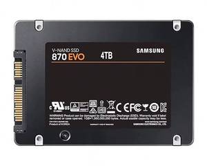 ไดรฟ์โซลิดสเตทสำหรับ SAMSUNG MZ-77E4T0BW 4TB 870 EVO SATA 2.5" SSD V-NAND 3bit MLC DDR4 SDRAM AES 256-bit - Product Image 1