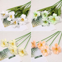Aierflorist Mini Tulipe Artificielle en PU, Fleur à l'Aspect Réel, Décoration d'Intérieur, Accessoires de Photographie de Mariage, Fleurs Artificielles en Gros pour la Décoration