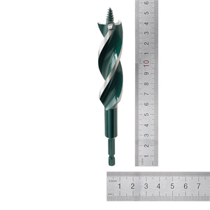 ดอกสว่านเจาะไม้ลาวี ทรี ฟลูต ออเกอร์ บิต เหล็กกล้า เจาะเร็ว ขัดเรียบ ขนาด 6 มม.-35 มม. - Product Image 2