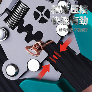 Niu Xiang 8 Inch Folding Wire Stripper Chrome Vanadium Steel Serrated Jaw Electrician Tool With Voltage Tester - Product Image 1