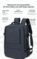 Sac d'université pour garçons, grande capacité, sac à dos pour ordinateur portable avec port USB, protection ergonomique avec coussin rembourré