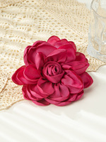 Patchs brodés 3D en fleurs non tissés de style coréen colorés, faits à la main avec des strass en résine, adaptés aux chapeaux